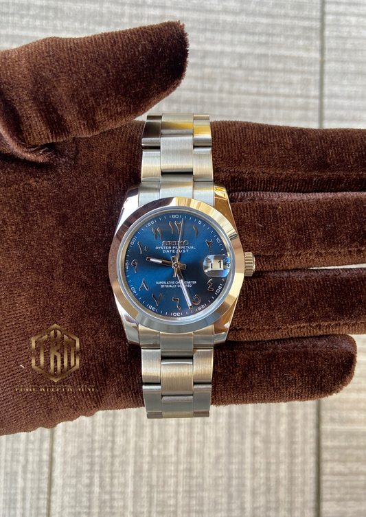 Blue Arabic Datejust Flat 36 & 39