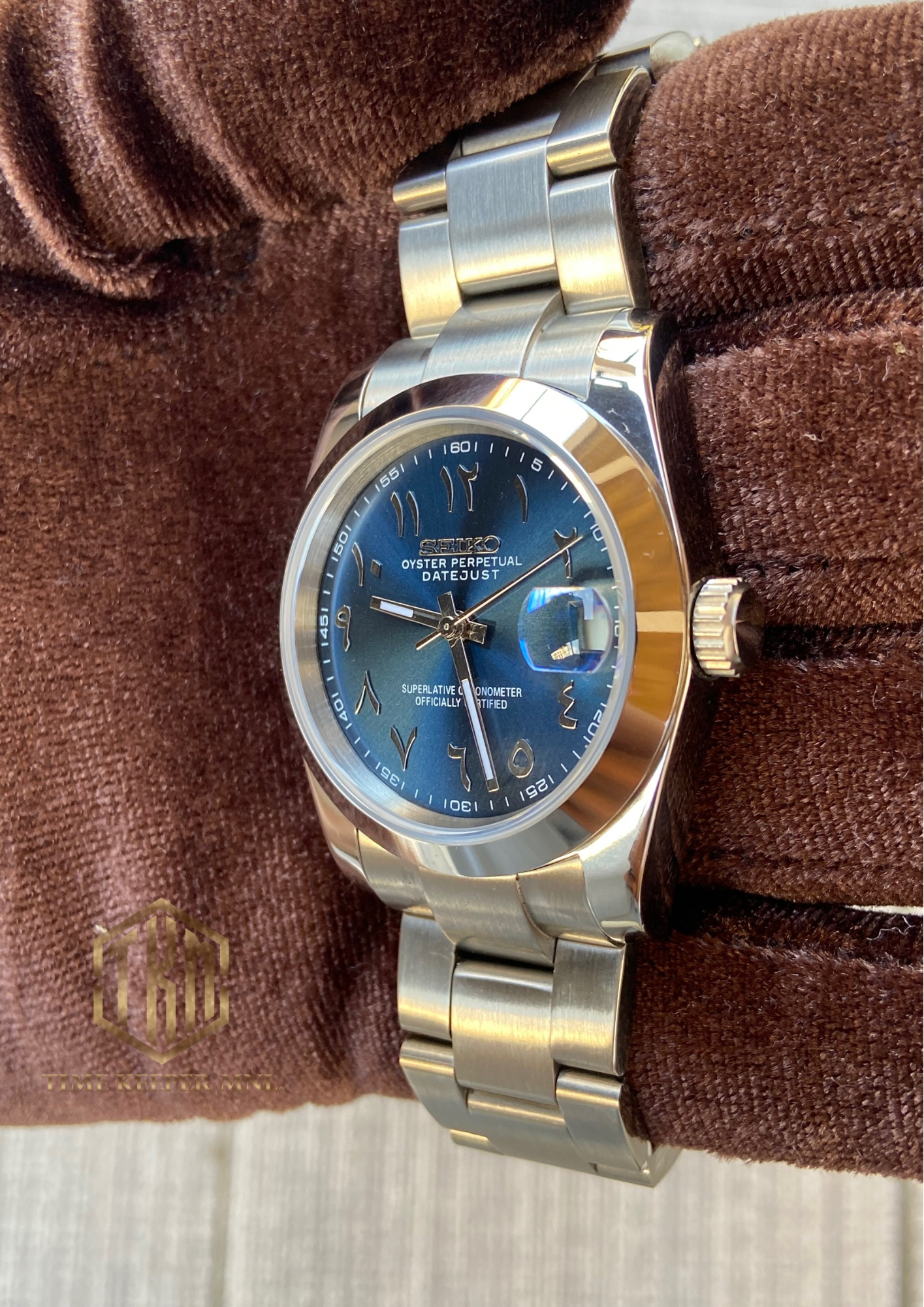 Blue Arabic Datejust Flat 36 & 39